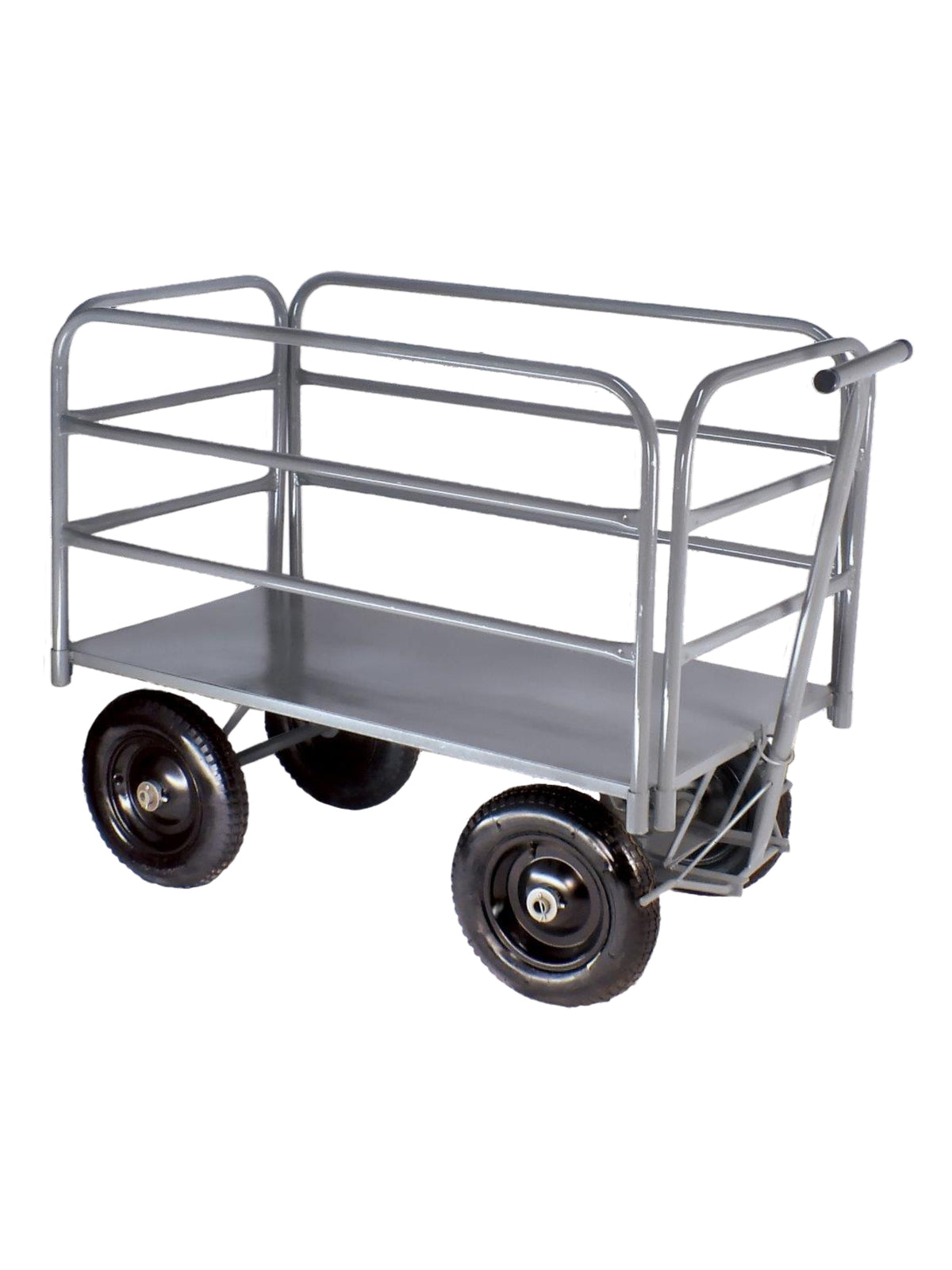 Carro Plataforma Até 500 Kg | Metálico | 120 x 60 cm | Com 4 Abas Removíveis