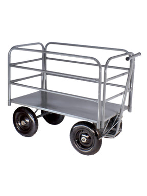 Carro Plataforma Até 500 Kg | Metálico | 120 x 60 cm | Com 4 Abas Removíveis