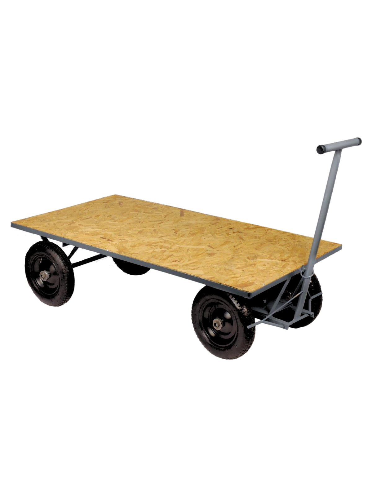 Carro Plataforma Até 600 Kg | Compensado | 150 x 80 cm | Sistema de Freio 5° Roda