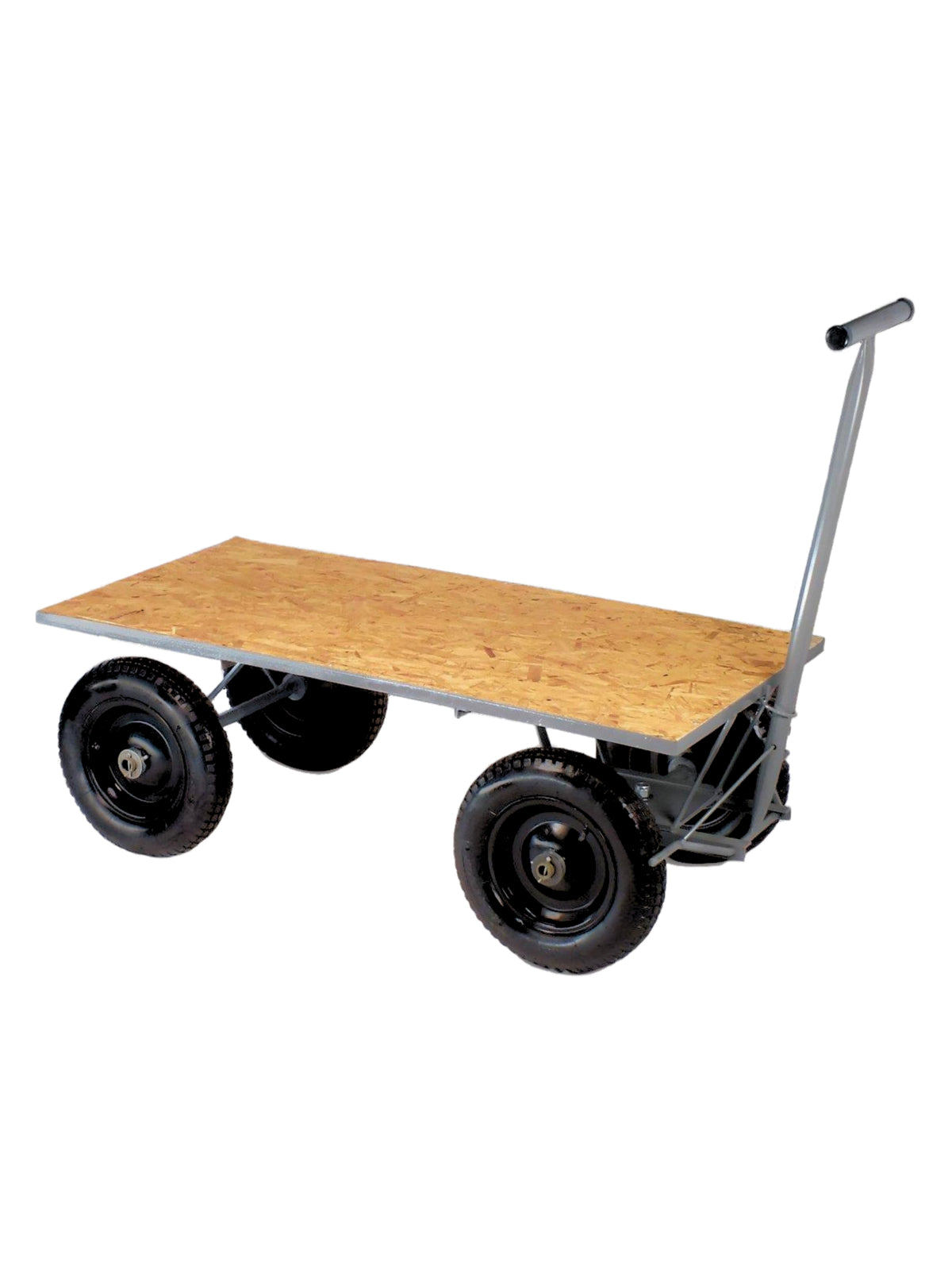 Carro Plataforma Até 500 Kg | Compensado | 120 x 60 cm | Sistema de Freio 5° Roda