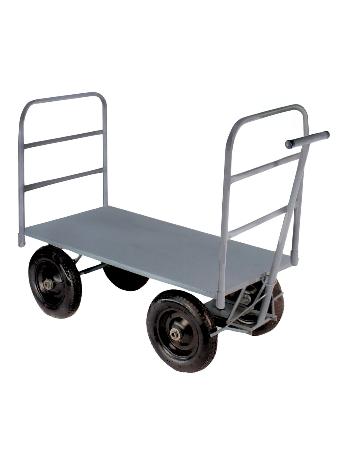 Carro Plataforma Até 500 Kg | Metálico | 120 x 60 cm | Com 2 Abas Removíveis