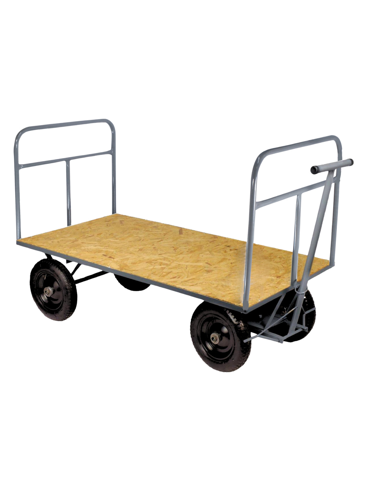 Carro Plataforma Até 600 Kg | Compensado | 150 x 80 cm | Com 2 Abas Removíveis