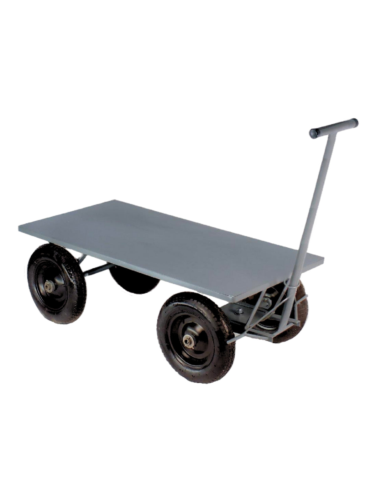 Carro Plataforma Até 500 Kg | Metálico | 120 x 60 cm | Sistema de Freio 5° Roda